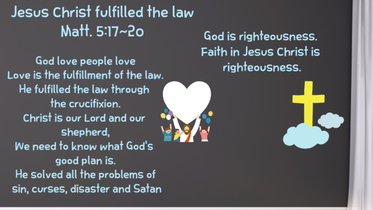 Jesus Christ Fulfilled the Law (Matt. 5:17-20) - Antioch Mission Church